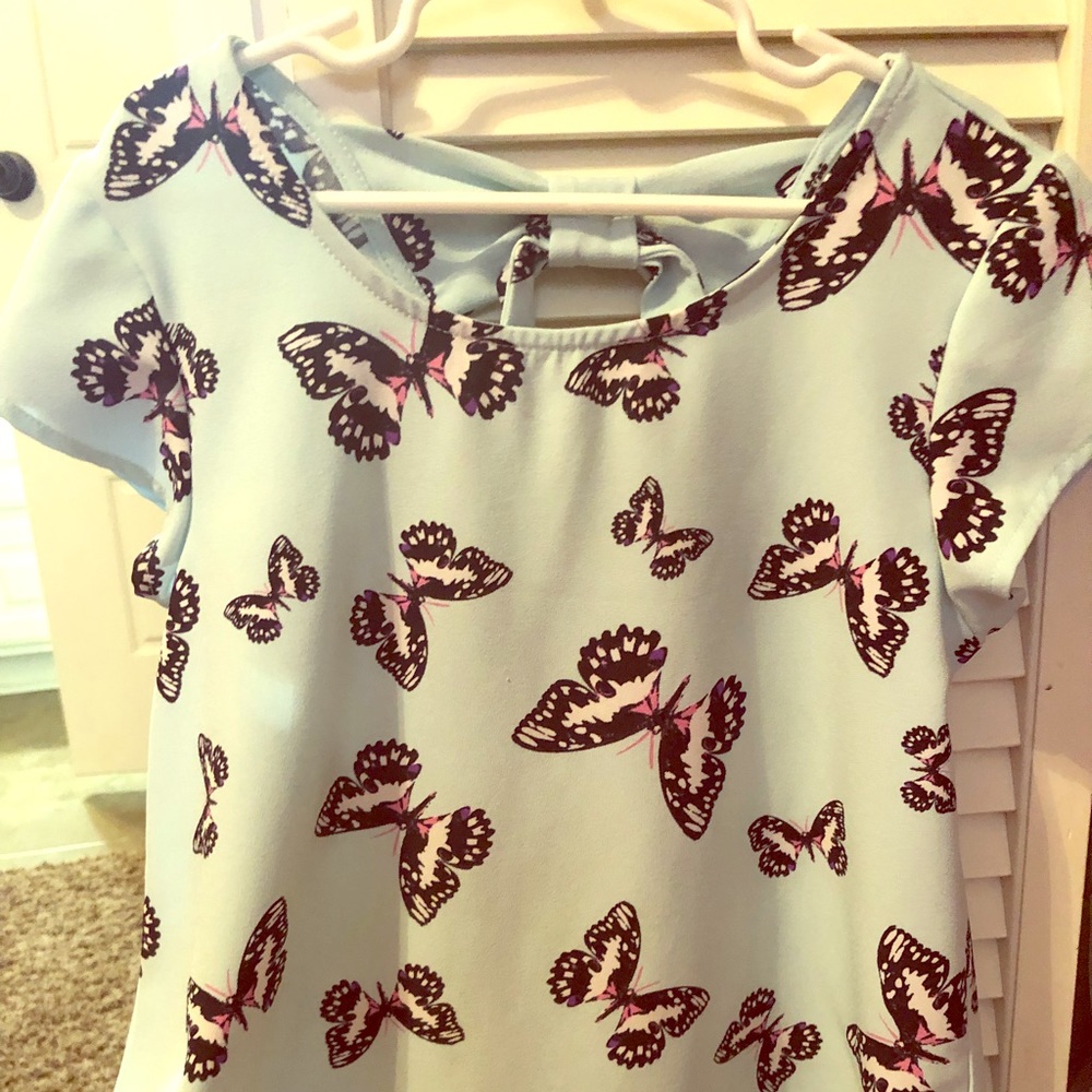 Girls butterfly top